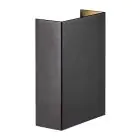 Nordlux Fold 10 Wandleuchte Aluminium Schwarz - 8W 400lm - 830 Warmweiß | IP54