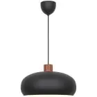 DFTP by Nordlux Aurelio Pendelleuchte Metall und Holz Schwarz | 420mm - Geeignet für E27