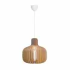 Nordlux Hazo 43 Pendelleuchte Holz Braun | Geeignet für 1x E27