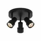 Nordlux Boston Deckenleuchte 3-rondel Metall Schwarz | Geeignet für 3x GU10