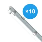 Mehrfachpackung 10x Noxion LED Feuchtraumleuchte Gehäuse Poseidon V2.0 | Geeignet Für  1x150cm LED Röhre