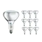 Mehrfachpackung 10x Philips BR125 IR 250W E27 230-250V Klar