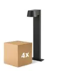 Mehrfachpackung 4x D'Lite Gartenbeleuchtung Lira Schwarz 7W 600lm 830 Warmweiß | IP54 
