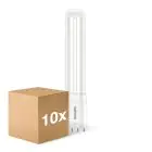 Mehrfachpackung 10x Philips CorePro PL-L LED Glühbirne EM/Mains 8W - 840 Kaltweiß | Ersatz Für 18W