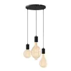 Calex XXL Hohe Lumen Gold Komplettset - Including 3 XXL Glühbirnes + Cordset Rund basis