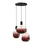 Calex XXL Marron Rot Komplettset - Including 3 XXL Glühbirnes + Cordset Rund basis