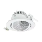 Philips Led-Spot Greenspace Accent Cardanic Aluminium Weiß 33W 2800lm 24D - 950 Kaltweiß | 163mm - IP20 - Höchste Farbwiedergabe - Interact Dimmbar