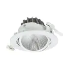 Philips Led-Spot Greenspace Accent Cardanic Aluminium Weiß 24W 2700lm 36D - 930 Warmweiß | 163mm - IP20 - Höchste Farbwiedergabe - Interact Dimmbar