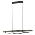 Eglo Pendelleuchte Boyal Holz Schwarz, Rostig 40.5W 3600lm - 830 Warmweiß | Dimmbar