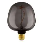Eglo LED Globe E27 Fadenlampe Smokey 4W 40lm - 820 Extra Warmweiß | Dimmbar - Ersatz Für 15W