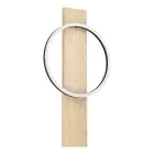 Eglo Wandleuchte Boyal Holz Schwarz, Braun 12W 1700lm - 830 Warmweiß