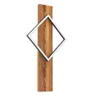 Eglo Wandleuchte Boyal Holz Schwarz, Rostig 13W 1750lm - 830 Warmweiß