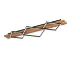 Eglo Deckenleuchte Boyal Holz Schwarz, Rostig 26W 3500lm - 830 Warmweiß