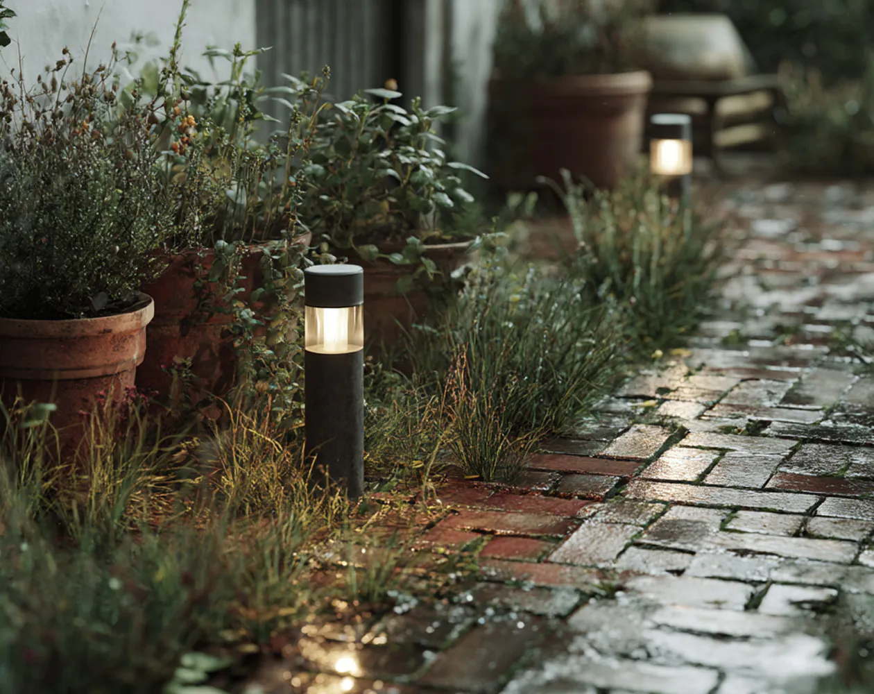 Au&szlig;enbeleuchtung Gehweg